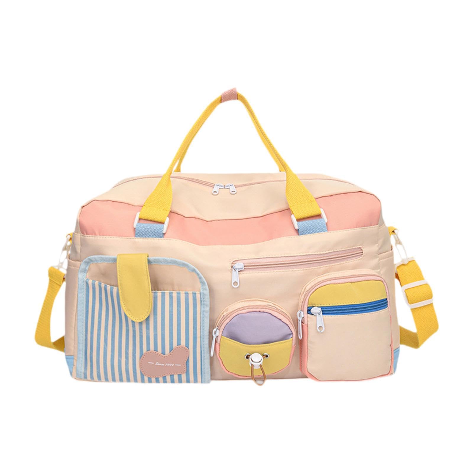 Sport Bag Adjustable Shoulder Strap Travel Bag for Luggage Travel Duffle Bag Pink-image-45