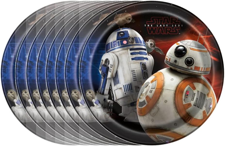 Star Wars Birthday Party Supplies Bundle Pack includes Dessert Cake Paper Plates - 24 Count image 2