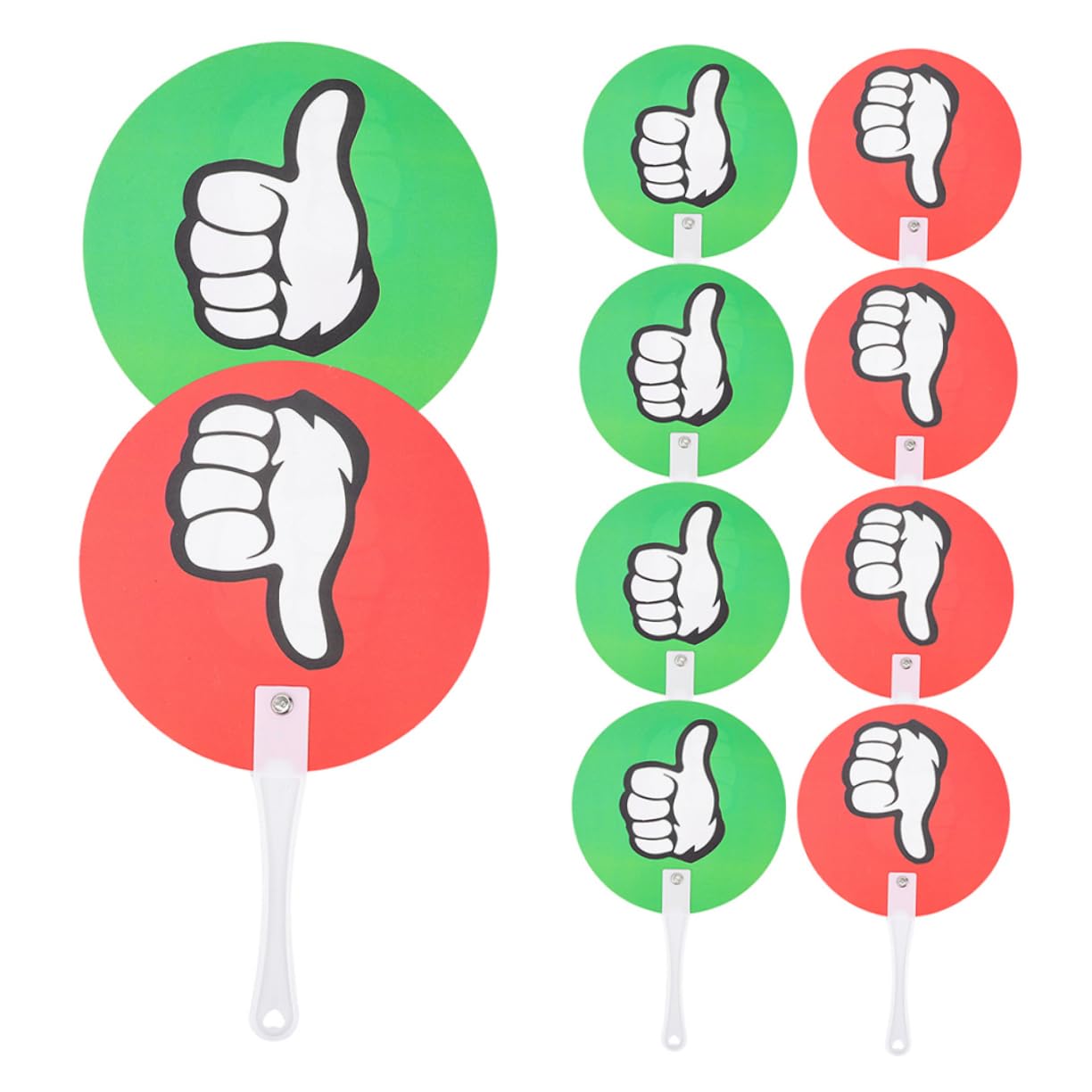 DOITOOL Paletas de Voto Rojo y Verde para Aula 40 Piezas Herramienta Didáctica para Profesores E Interacción en Clase