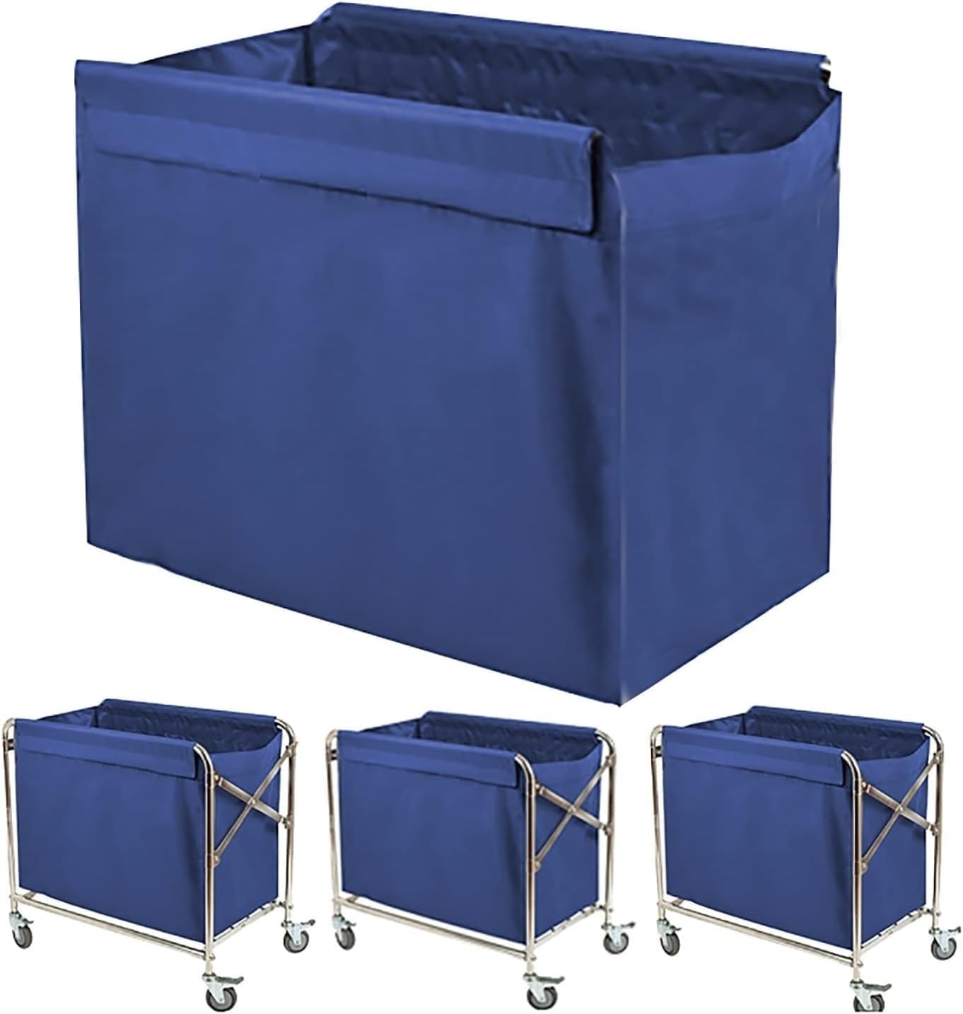 Laundry basket liner, Laundry cart liner bag,Removable Liner Bag For Rolling Basket, Oxford Cloth Storage Bags, Trolley, Hotel Room Work Replacement(Blue)