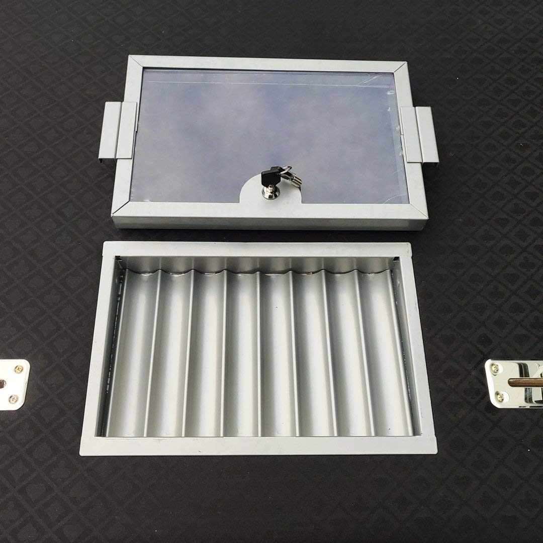 メタルチップトレイ ポーカーテーブル 蓋付・鍵付 【新品】未使用