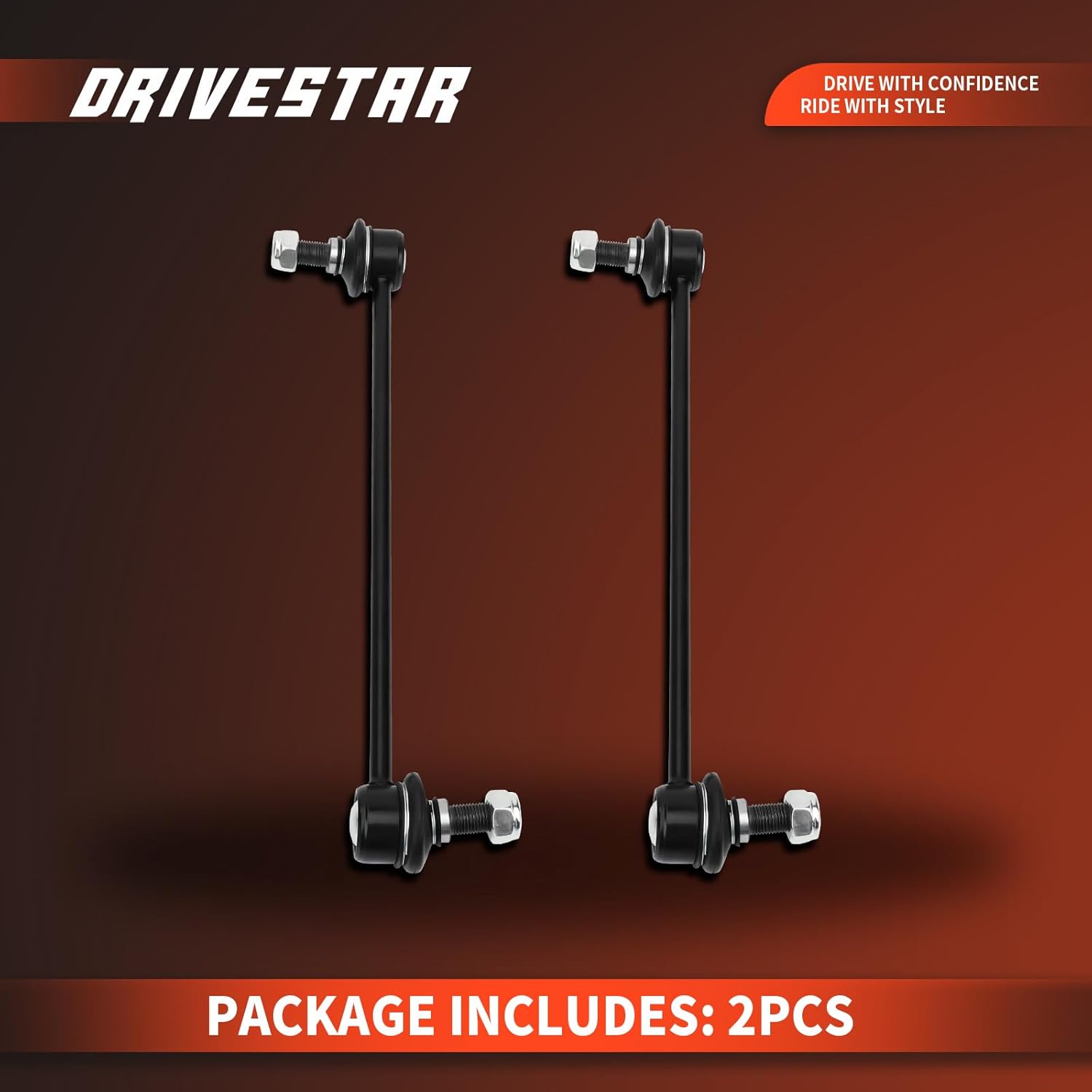 DRIVESTAR 2PCS K750523 Front Right Sway Bar End Links, for Hyundai Accent/Elantra Coupe/Elantra GT/Tucson/Veloster, for Kia Forte/Forte Koup/ Forte5/ Rio/Soul/Sportage