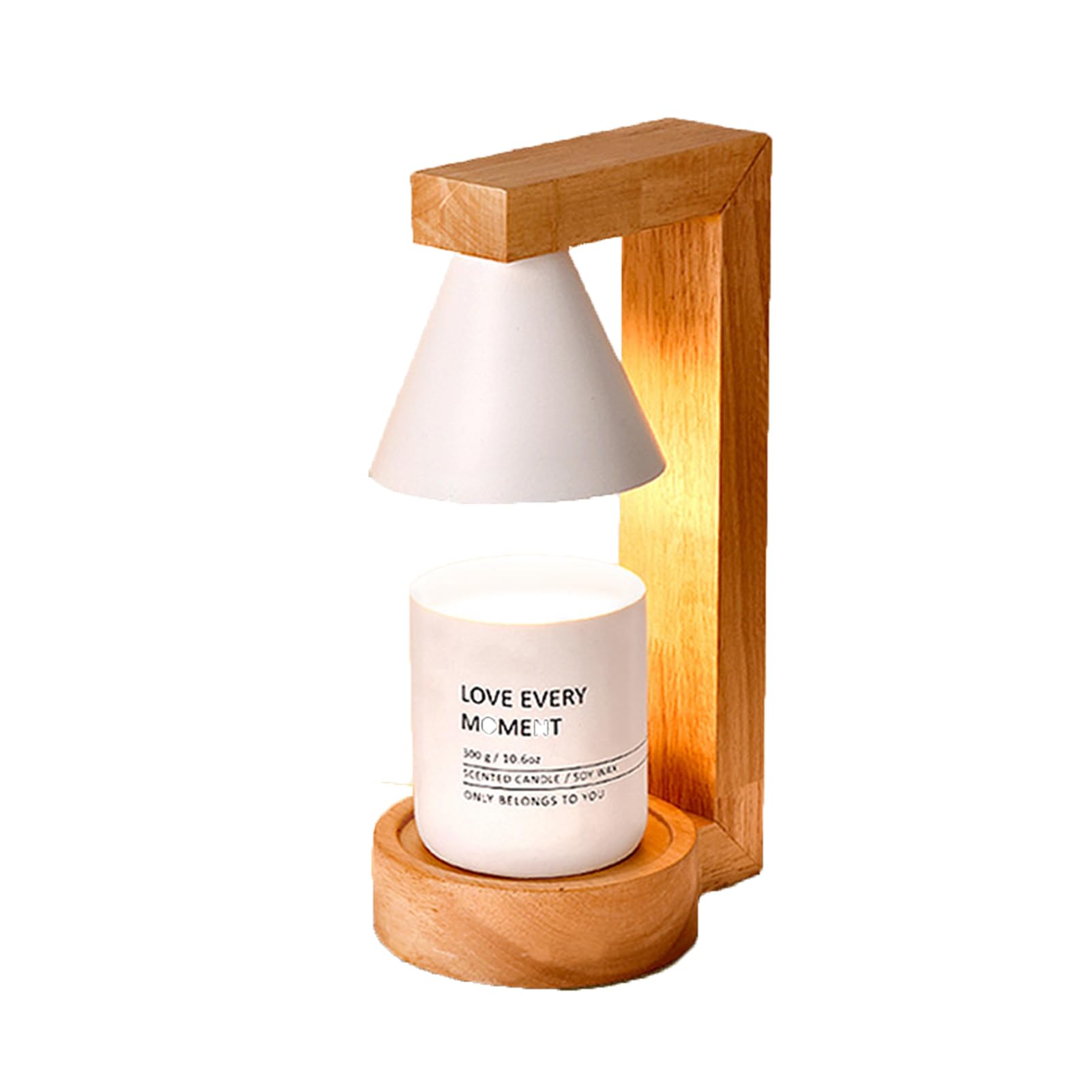 Candle Warmer Lampada, Candle Warmer Elettrico con Timer, Regali di Natale per Candele Jar, Candele Warmer Lanterna Melting Wax Si Adatta alla Maggior Parte Jar,Bianca