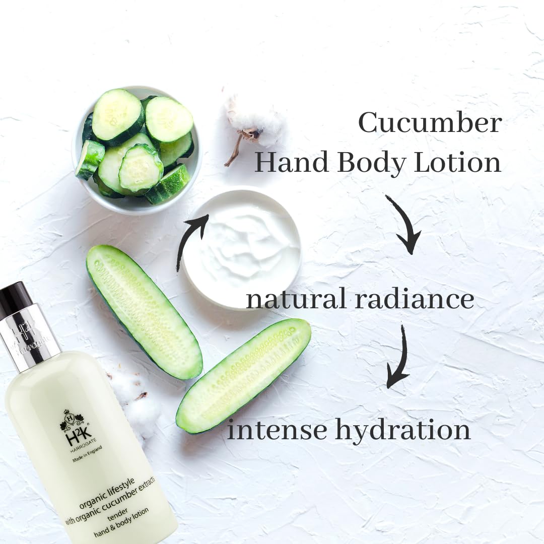 Tender Moisturising Cucumber Hand & Body Lotion (250ml) Organic by H2K Botanicals, 250 ml (Pack of 1) - Image 4