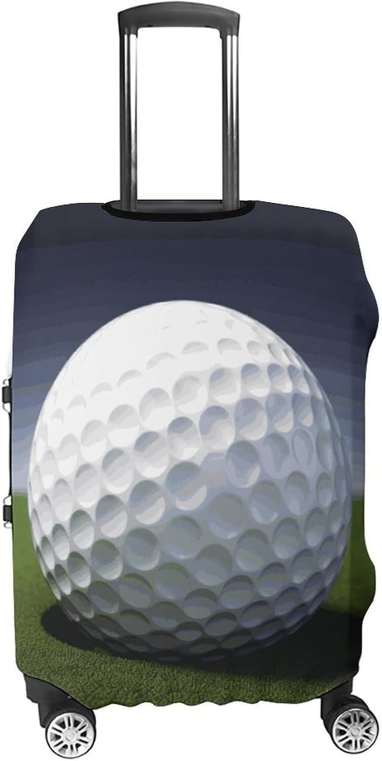 Golf Ball Luggage Cover Washable Suitcase Cover Protector Elastic Anti-Scratch for 18-32 Inch Luggage L