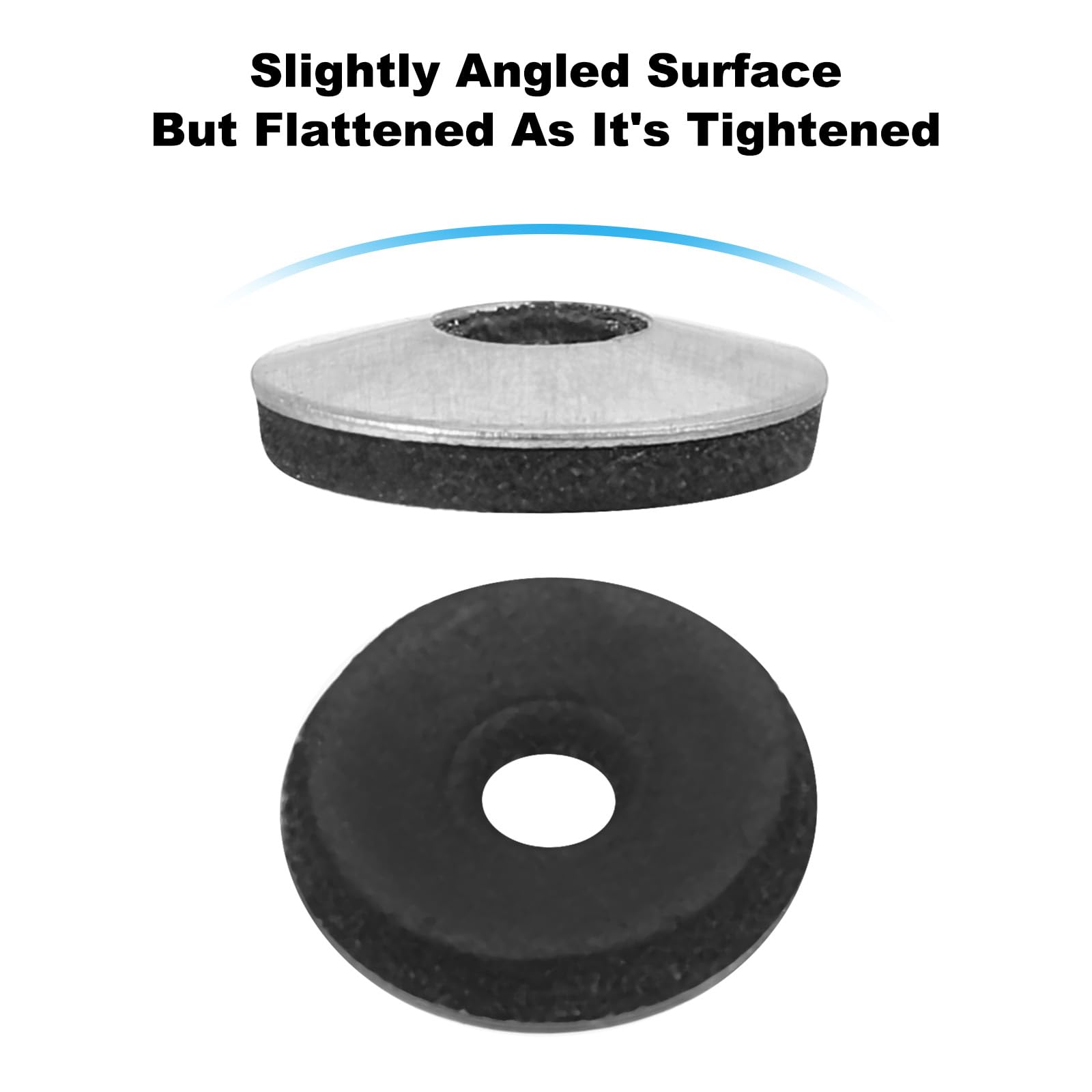 PATIKIL 1/6"x1/2" EPDM Bonded Sealing Washers - Image 4