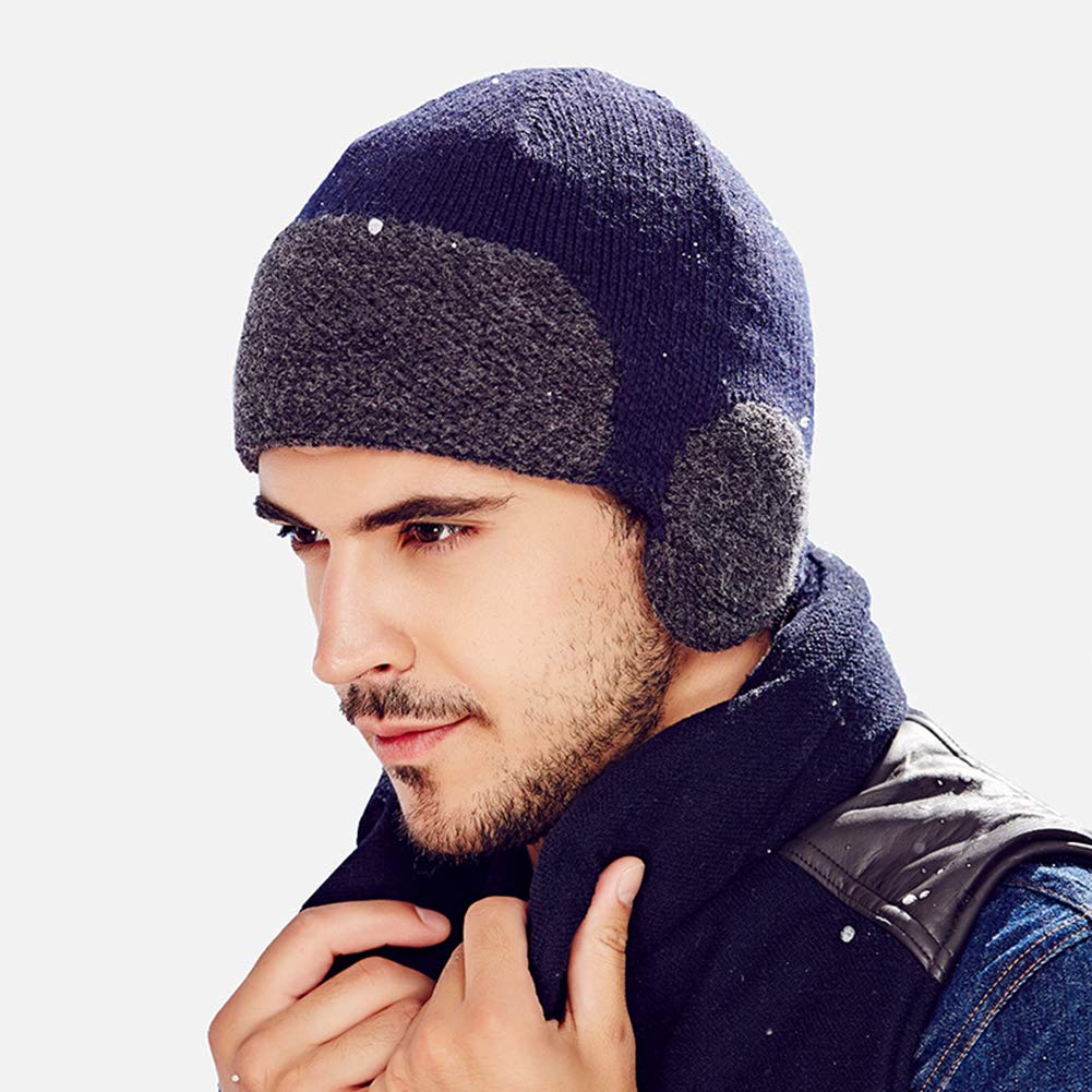 Bonnet Beanie Chaud en Maille Fine Toute Douce,Bonnet Chapeau Hiver pour Hommes Femmes