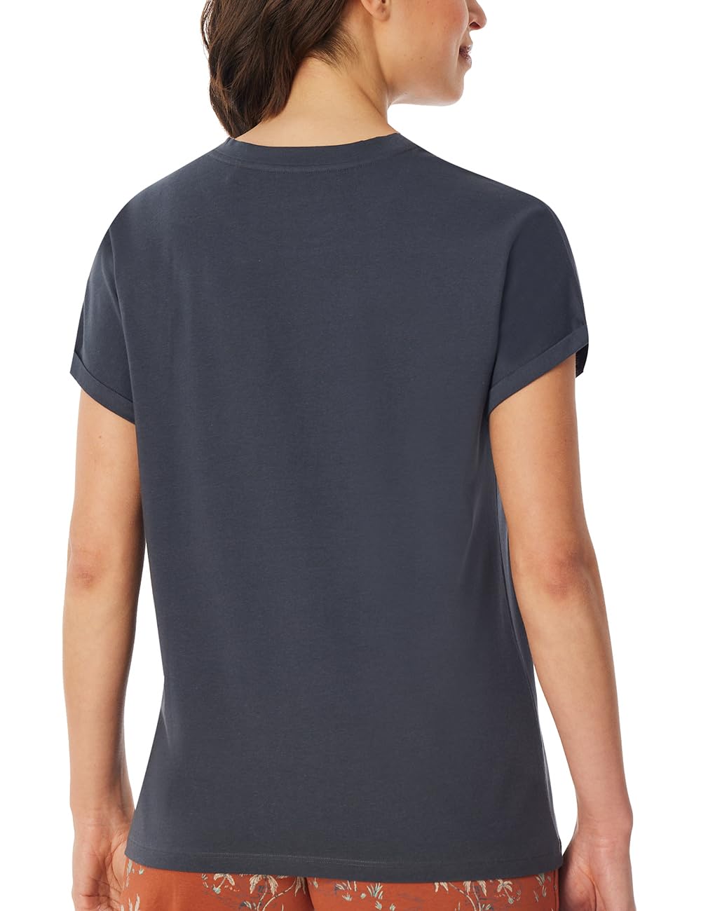Schiesser Damen Schiesser Damen Schlafshirt Kurzarm Baumwolle - Mix + Relax Pyjamaoberteil