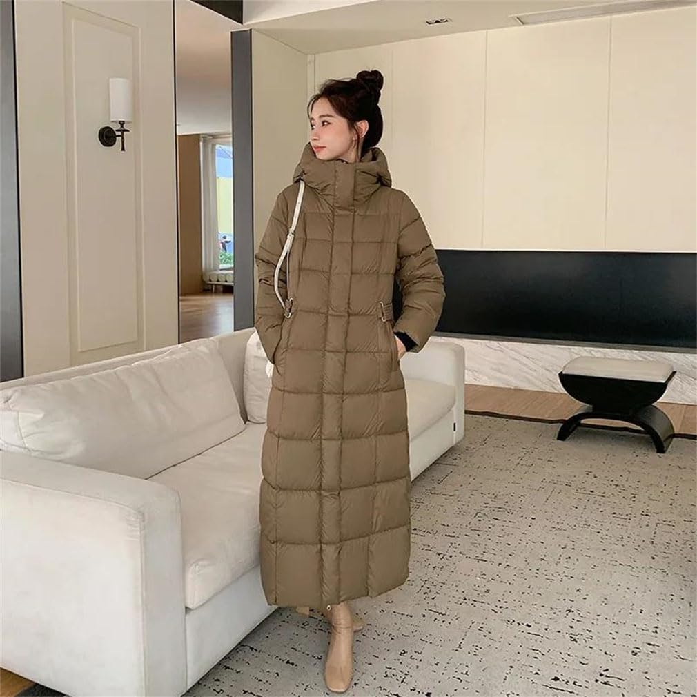 Ladies Long Warm Down Jackets Thicken Hooded Women Parkas Coat