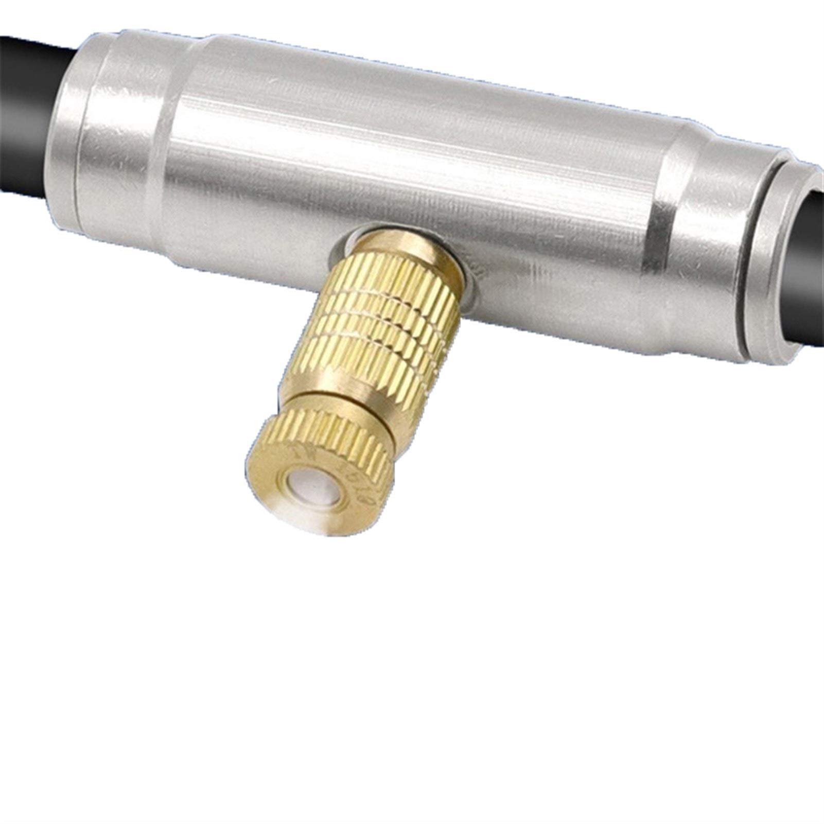 20 Stück Nebeldüsen 0,8 Mm – Messing, 10/24 UNC, Für Garten-Kühlsystem & Terrassen-Vernebelung