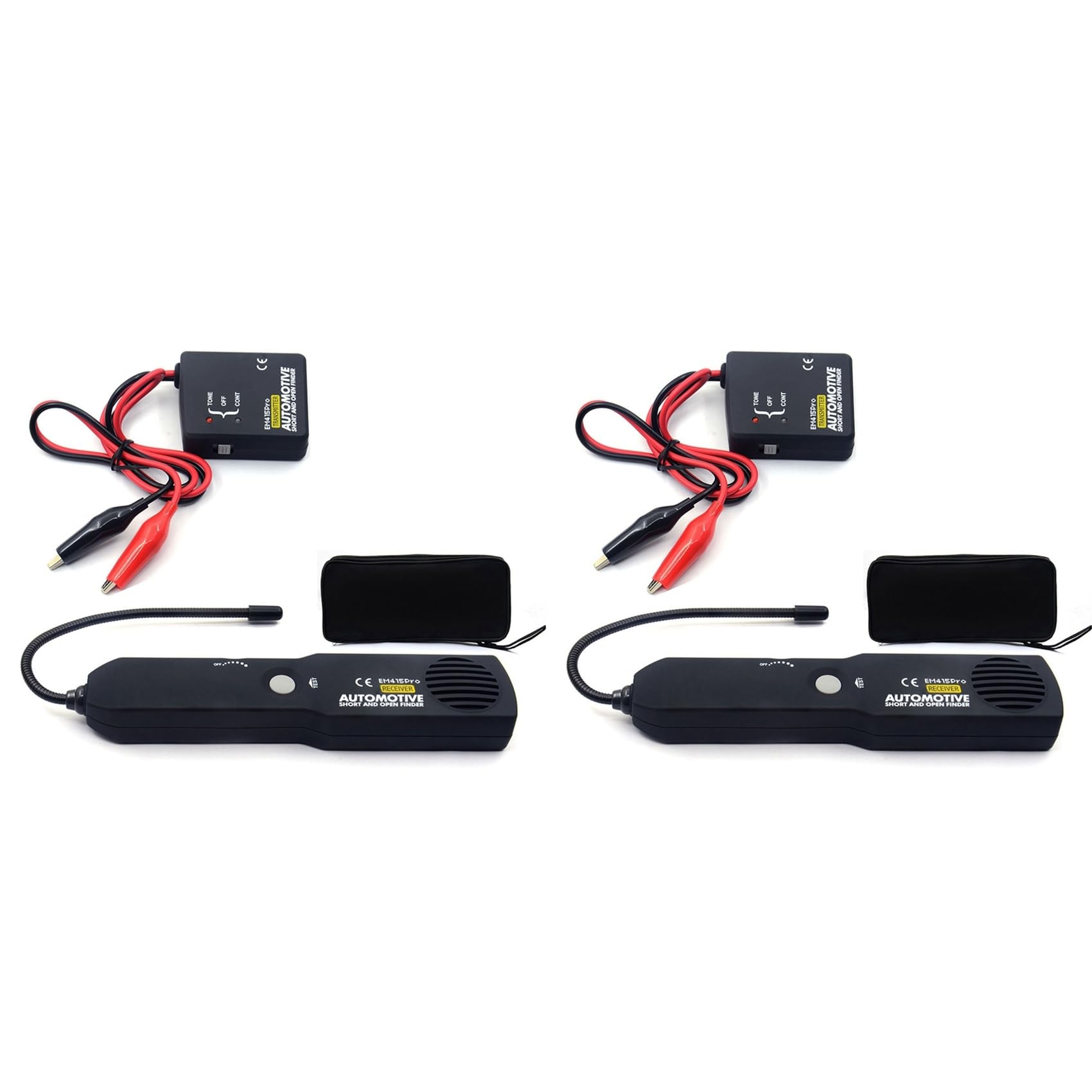 Jnchdghwa Black 2X Em415pro Automotive Electrical Openand Short Finder Circuit Tester Dc 6-42V Car Repair Cable Circuit Wire Tracker