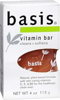 Basis Vitamin Soap Bar Cleans and Softens -- 4 oz - Buy Packs and SAVE (Pack of 6)