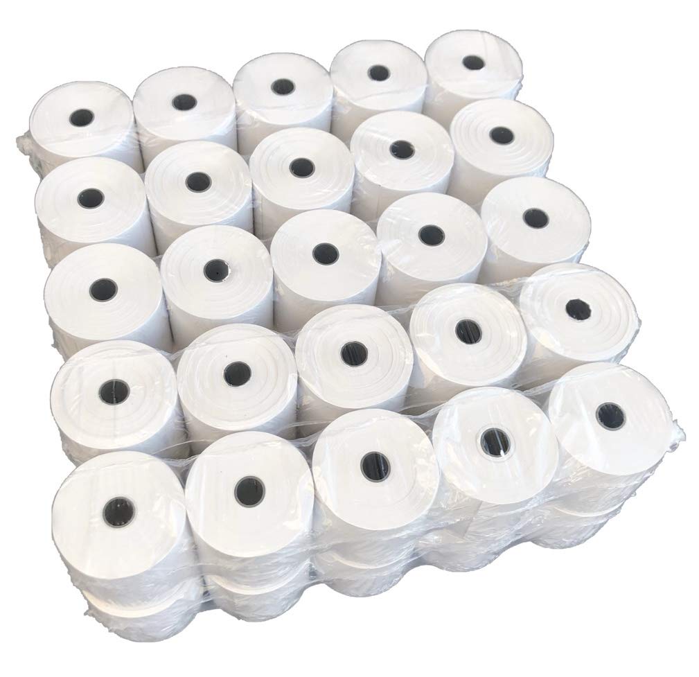 50 rotoli di Thermo 80 mm x 50 m x 12 mm [Ø 63 mm] per Epson carta termica rotolo-in ufficio di the Bonham - 80 mm, lunghezza 50 m – 50 certificati ruoli HKR-mondo