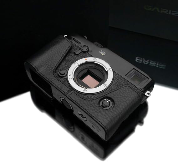 Gariz XS-CHXP3BK Genuine Leather Half Case for Fuji X-Pro3 XPRO3, Black