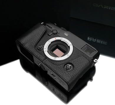 Gariz XS-CHXP3BK Genuine Leather Half Case for Fuji X-Pro3 XPRO3, Black
