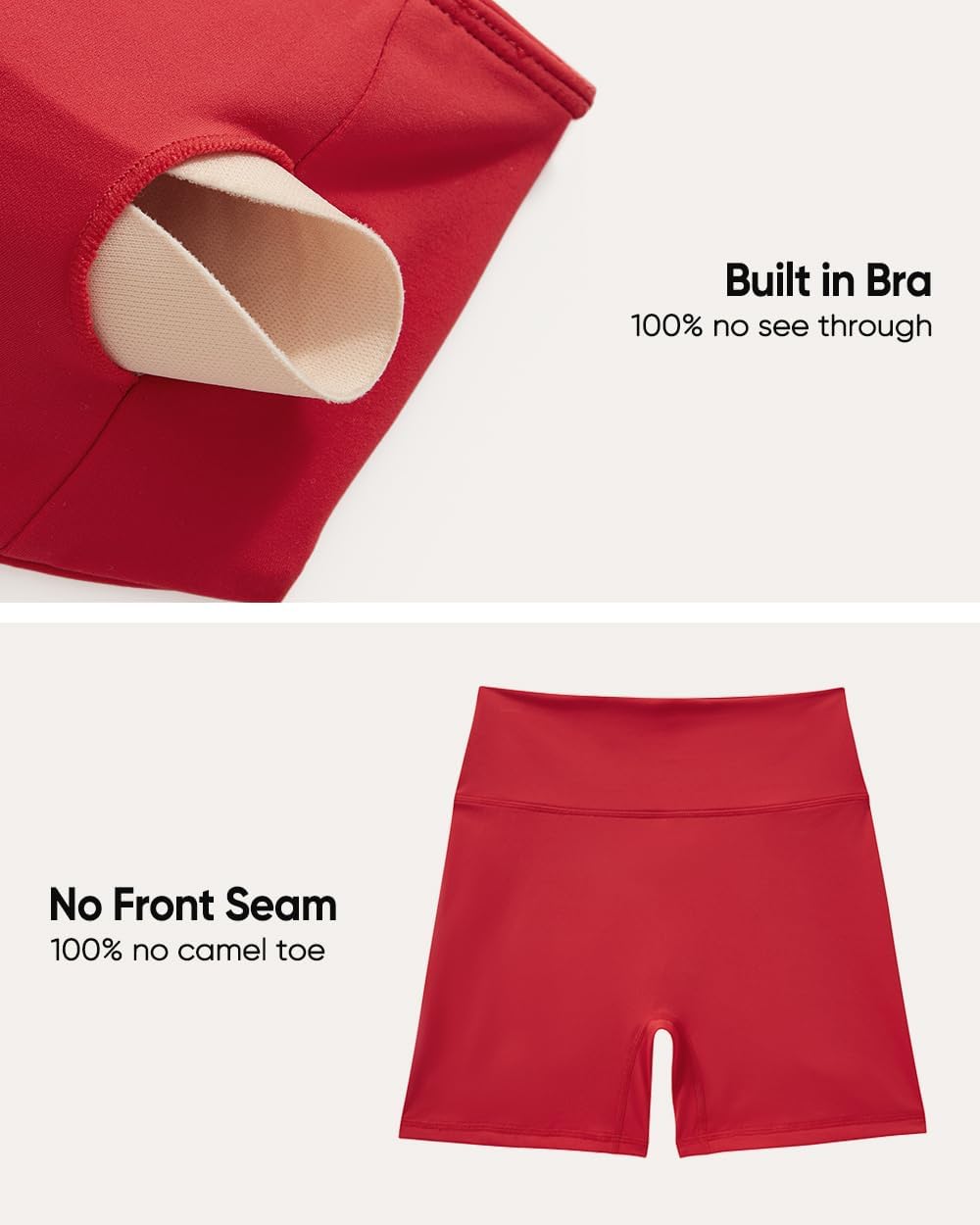 OMKAGI Workout Sets for Women Open Back Strappy Sports Bra Booty Biker Shorts Gym Outfits - Image 5