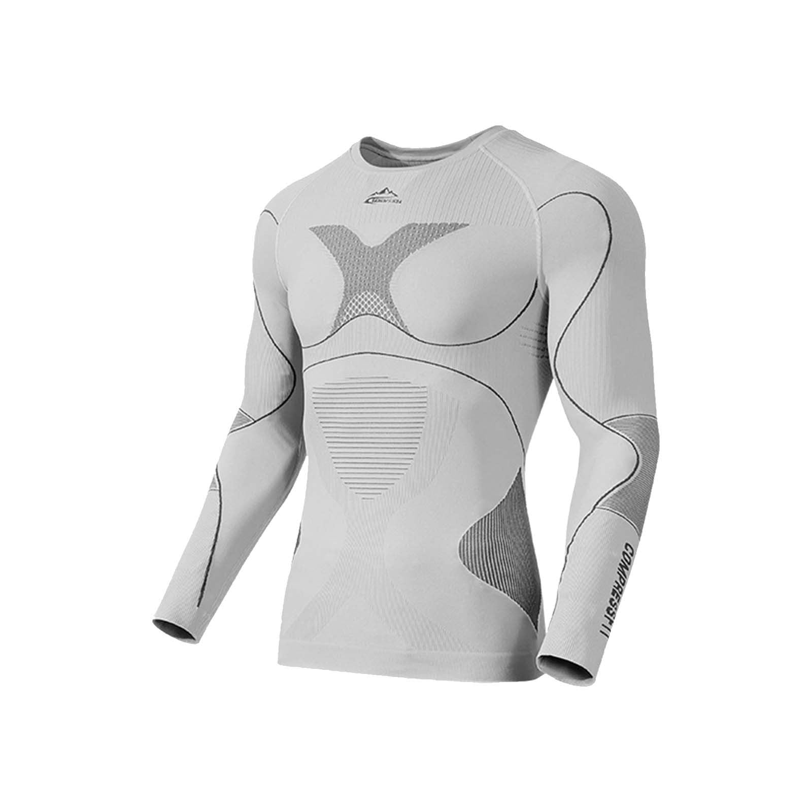sous Vêtement Thermique Homme Ski, Ensemble sous Couche Compression avec Haut et Legging Sport, Base Layer Respirant Séchage Rapide, Vêtement Chaud Extensible pour Cyclisme Montagne et Hiver