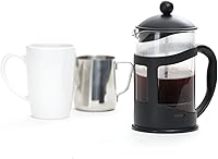 Vista 6 de Mind Reader Cafetera de prensa francesa y tetera de 27 onzas, vidrio