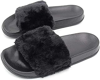 شبشب للنساء مع فرو ناعم