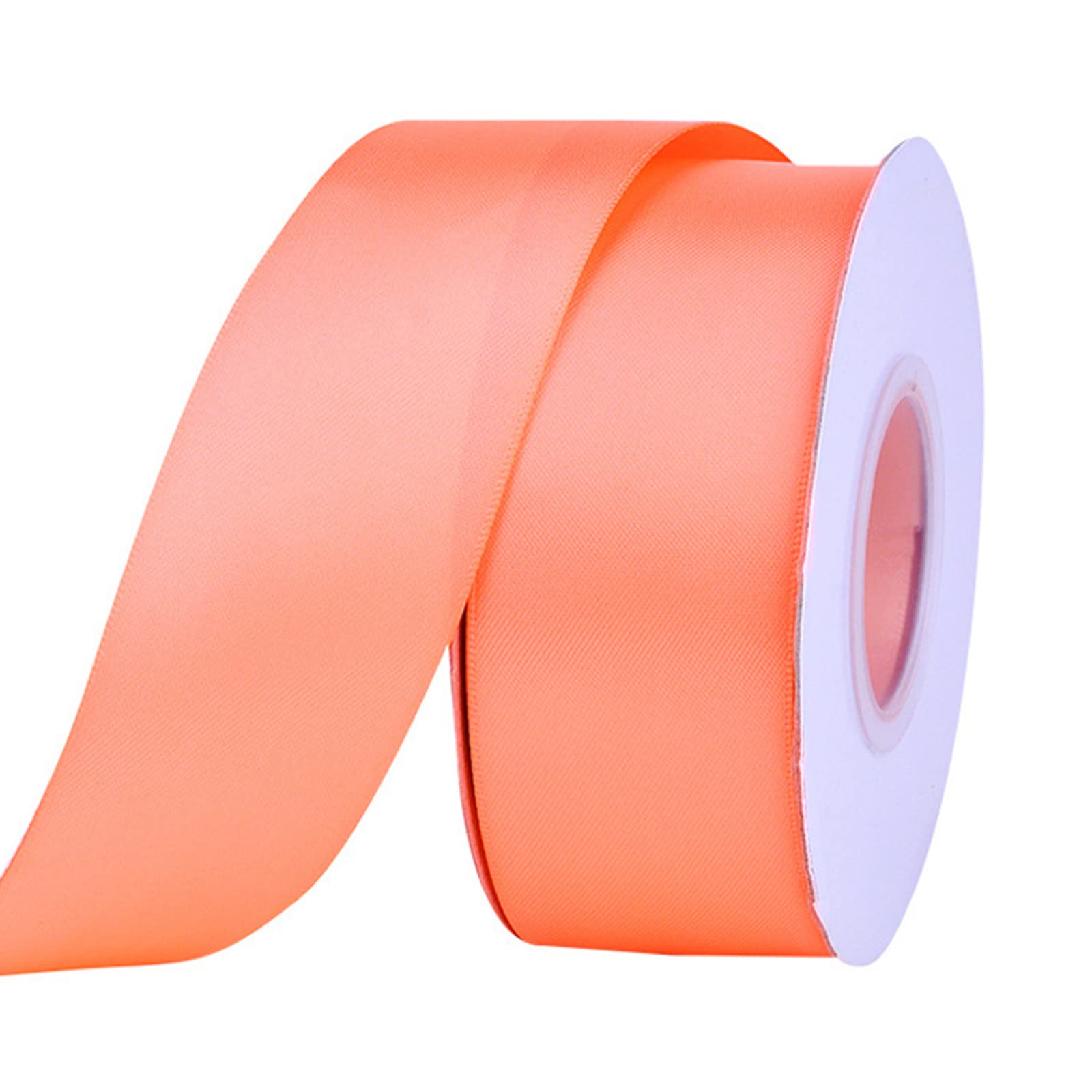 LUbrel Cintas Rollos De Cinta De Satén Cintas Adecuadas for Decoración Y Arreglo De Bodas, Ancho 2 Mm, Longitud 700 Yardas,Gris (Color : Peach)
