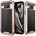 Samsung Galaxy S8 Plus Case, E LV Galaxy S8 Plus - Hybrid [Scratch/Dust Proof] Armor Defender Slim Shock-Absorption Bumper Case for Samsung Galaxy S8 Plus - [BLACK/ROSE GOLD]