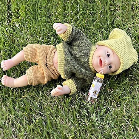 Baby Doll 6 Inch Mini Reborn Doll, Realistic Soft Silicone Newborn Baby Doll, Christmas Birthday Gift, Best Gift