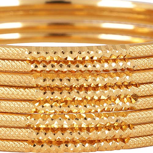 إسورة من شاينينج ديفا فاشن للنساء، مصنوعة من المعدن، بلون ذهبي وتصميم تقليدي، مقاس واحد