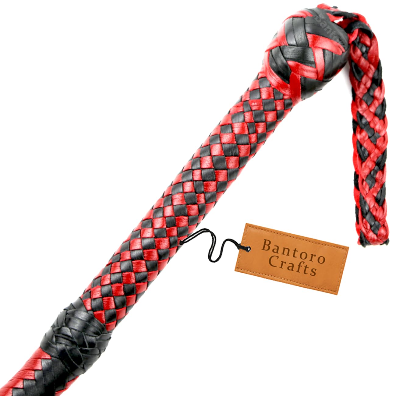 Frusta in Pelle di Canguro Frusta Pesante in 16 Fili Intrecciati Pancia in Pelle Intrecciata e Supporto in Pelle all'Interno Frusta rumorosa Indiana Jones Equitazione Equestre Frusta rumorosa