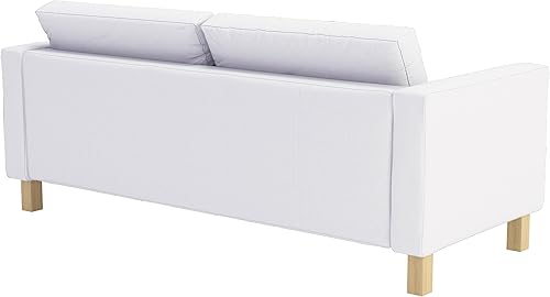 Miniatura 3 de HomeTown Market Funda de sofá de algodón duradera solamente. Sofá no incluido. Compatible con IKEA Karlstad 3 plazas funda de repuesto (algodón
