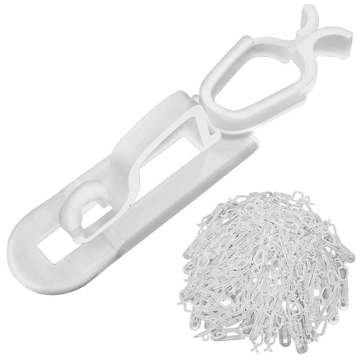 JOYHAPPST Christmas Light Clips All in One Clips 100Pack, Universal Gutter and Shingle Clip Hooks for Hanging