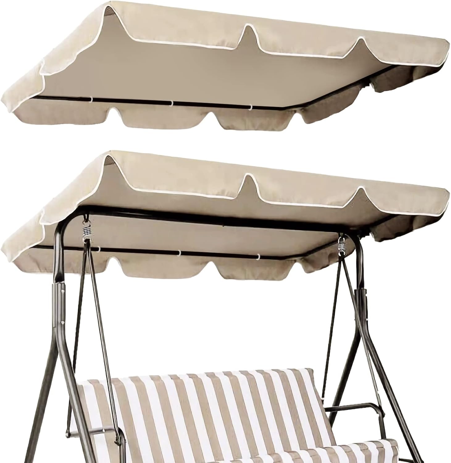 Outdoor Swing Chair Canopy Replacement, Universal Garden Swing Canopy