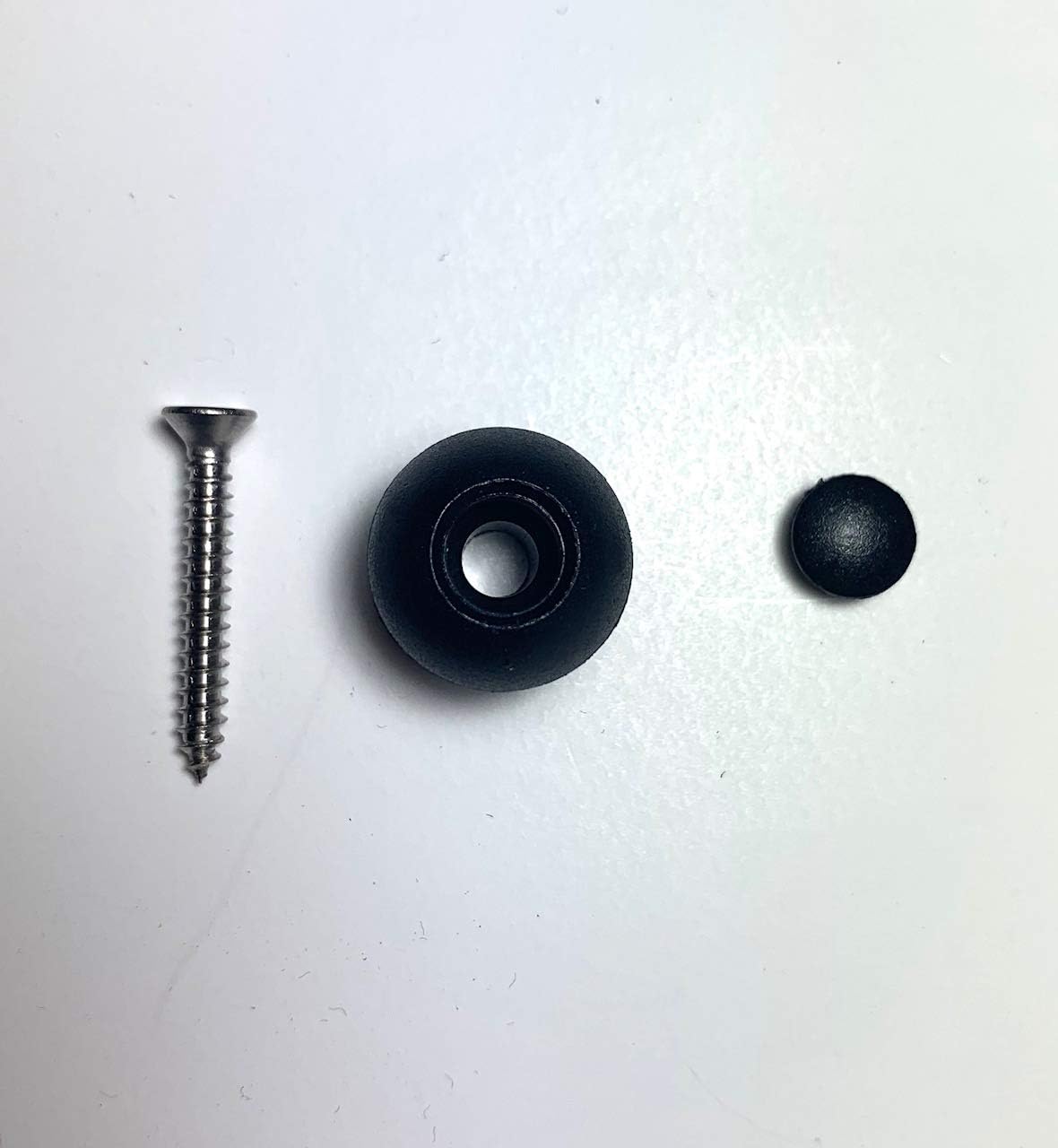 Snowl Black Attachment Knobs with Screws- 10 Pack Set, Knobs are Used with Shock Cords for Canvas, Tarps and Covers (Shock Cords Sold Separately