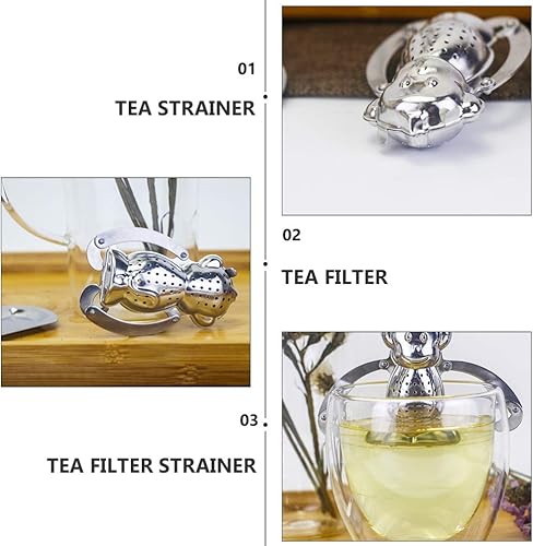 Miniatura 9 de Filtro de té de acero inoxidable, filtro de té, filtro de té de acero inoxidable, filtro de infusor de té creativo, filtro de té para el hogar,
