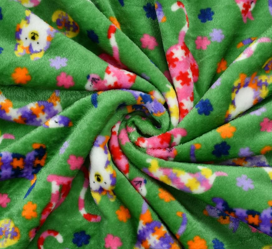 MORADO 190 GSM Flannel Super Soft Warm Single Blanket for Winters - 60x90 Inches, Green 1