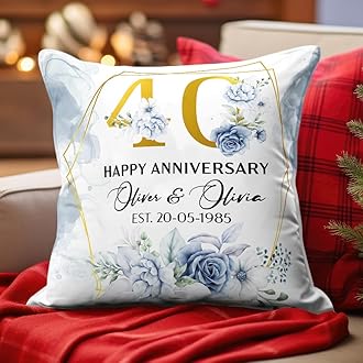 Personalized Mr and Mrs Pillows, Wedding Gifts for Couples with Name, Hubby Wifey Pillow Cases, Bridal Shower Gifts Valentines' Day for Her (Mr & Mrs-09)