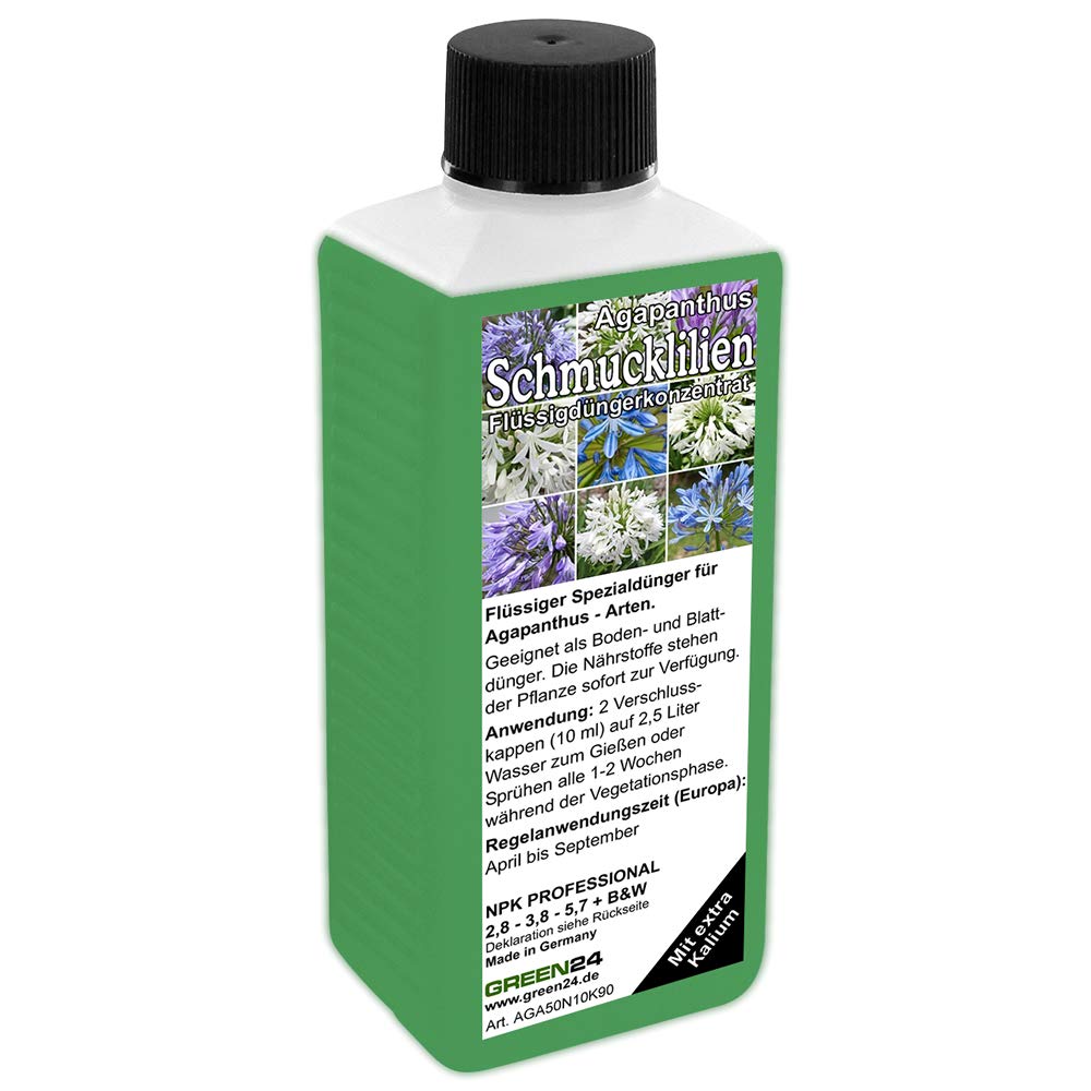 Flssigdnger fr Schmucklilien/Agapanthus dngen, Premium Dnger aus der  Profi Linie | NPK Volldnger, Dngerkonzentrat : Amazon.de: Garten