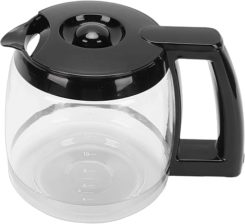 YUEHISY Cafetière en Verre, Carafe de Remplacement avec Prise Confortable, Bouch