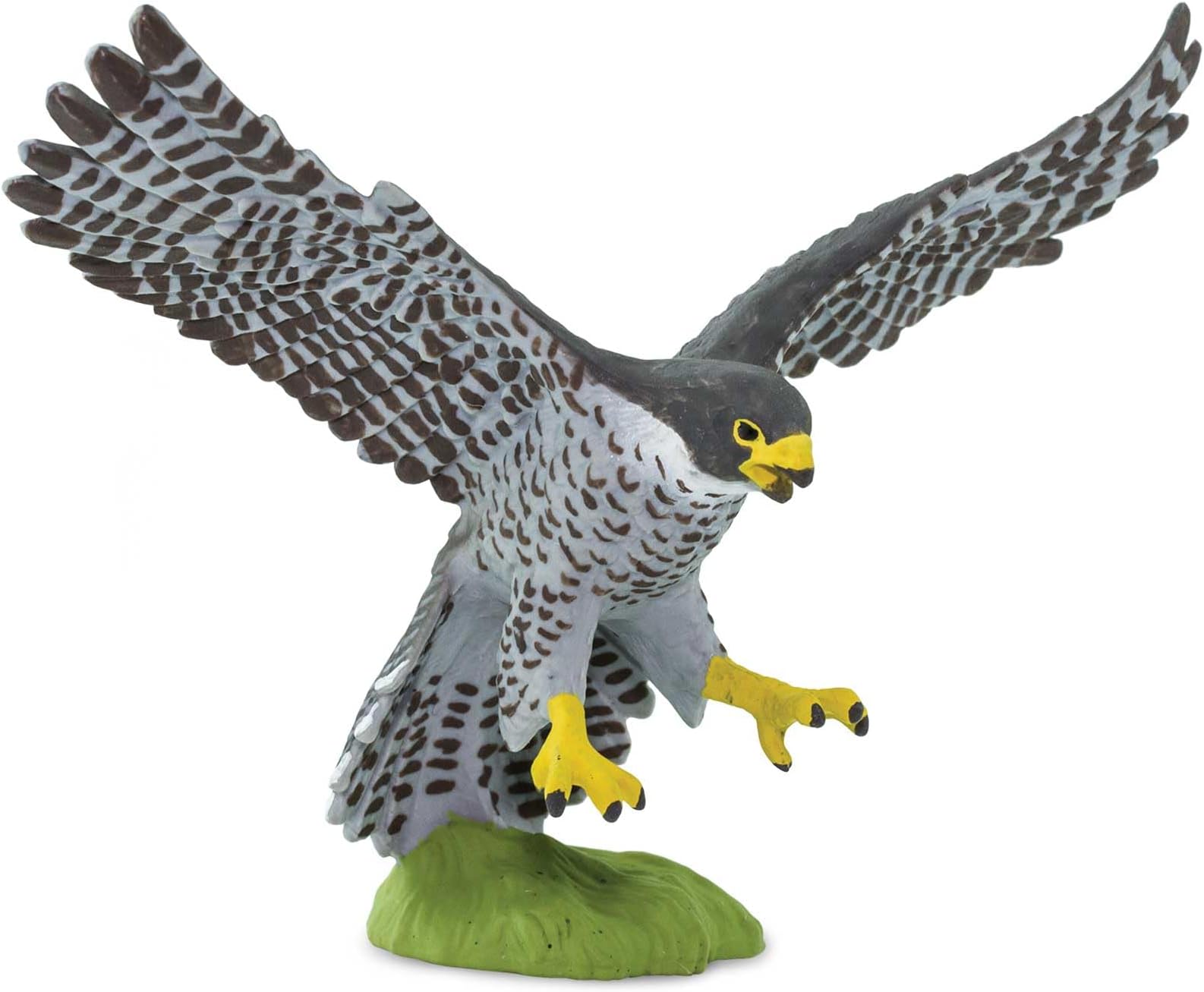 Peregrine Falcon Figurine - Detailed 3.75" Wingspan Plastic Model Figure - Fun Educational Bird Play Toy for Boys, Girls & Kids Ages 3+