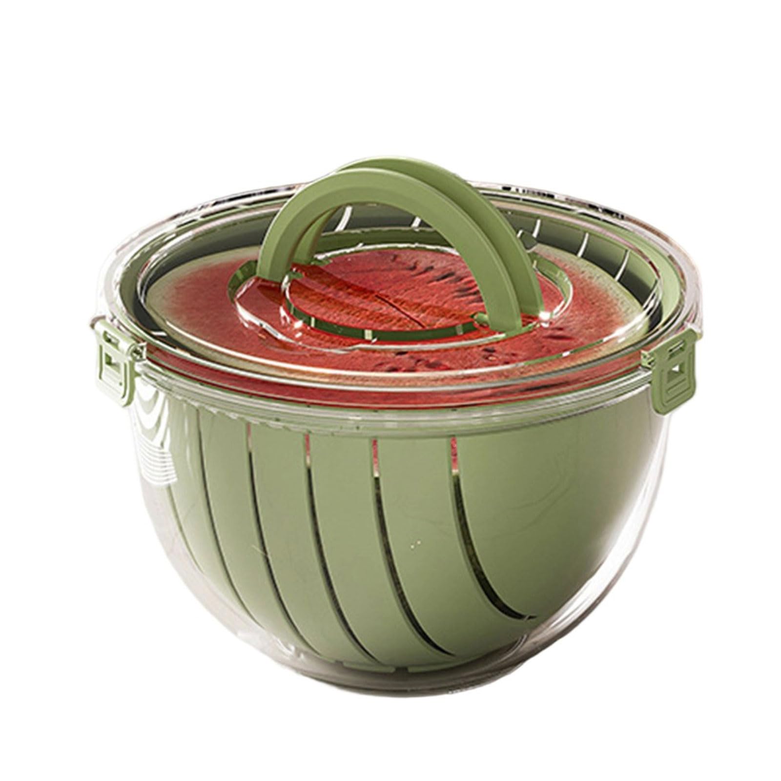 Xjdzineq Space Saving Watermelon Chopping Basket Multi Functional Strainer Portable Design for Picnics Daily Cooking Easy Clean Fruit Preparation Tool