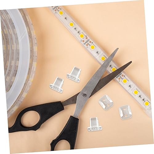 Miniatura 3 de Uonlytech 500 piezas de hebilla de fijación de neón LED Soporte de plástico LED Soporte de montaje de tira de luz LED Clips de luz LED Soporte de