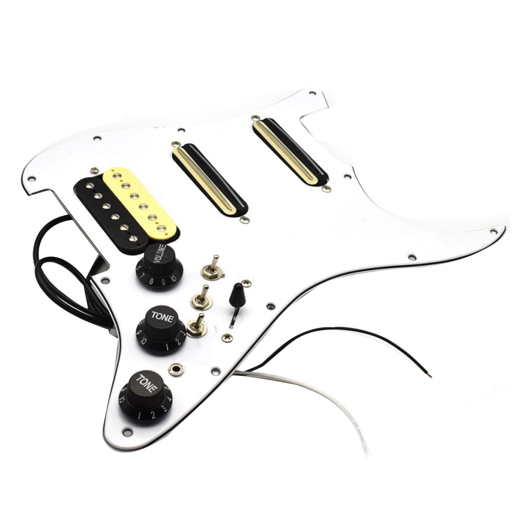 3X Chitarra Elettrica Pickguard Pickup Cablaggio Caricato Battipenna Precablato Chitarra Pickguard Scratchplate Pickup Assembly
