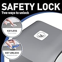 Vista 5 de Commercial Soap Dispenser Wall Mount Manual Pump Hand Soap Dispenser 800ml Gel Liquid Hand Sanitizer Dispenser Self Adhesive for Home Bathroom