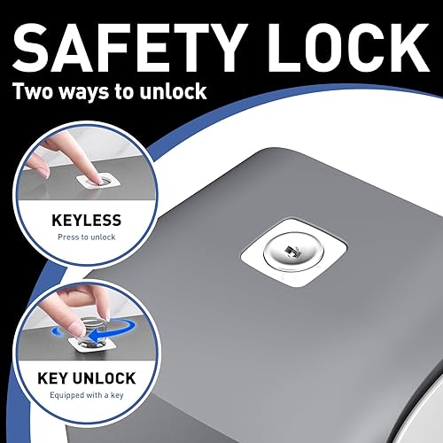 Miniatura 5 de Dispensador de jabón comercial de montaje en pared, dispensador de jabón de manos de 27.1 fl oz, dispensador de desinfectante de manos líquido de