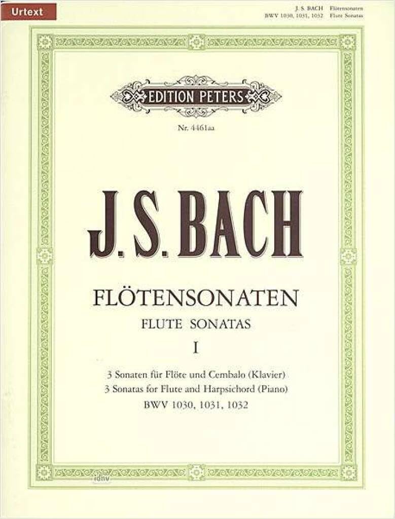 Sonaten fur flote und cembalo bwv 1030 - 1032 flute traversiere: Flötensonaten - Band 1
