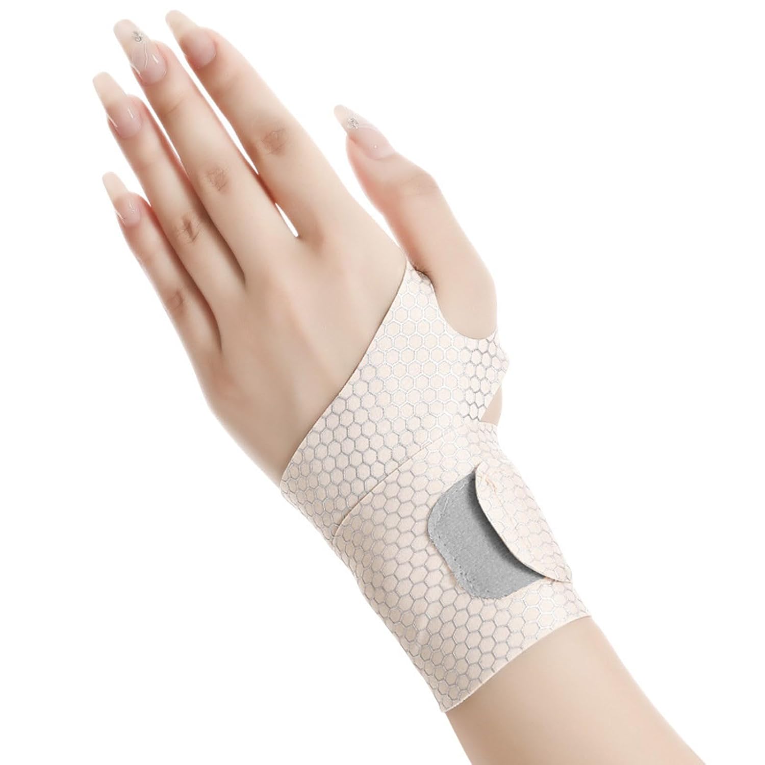 2 Pack Adjustable Compression Strap Carpal Tunnel Wrist Brace Elastic Breathable Hand Brace Wrist Support for Women and
