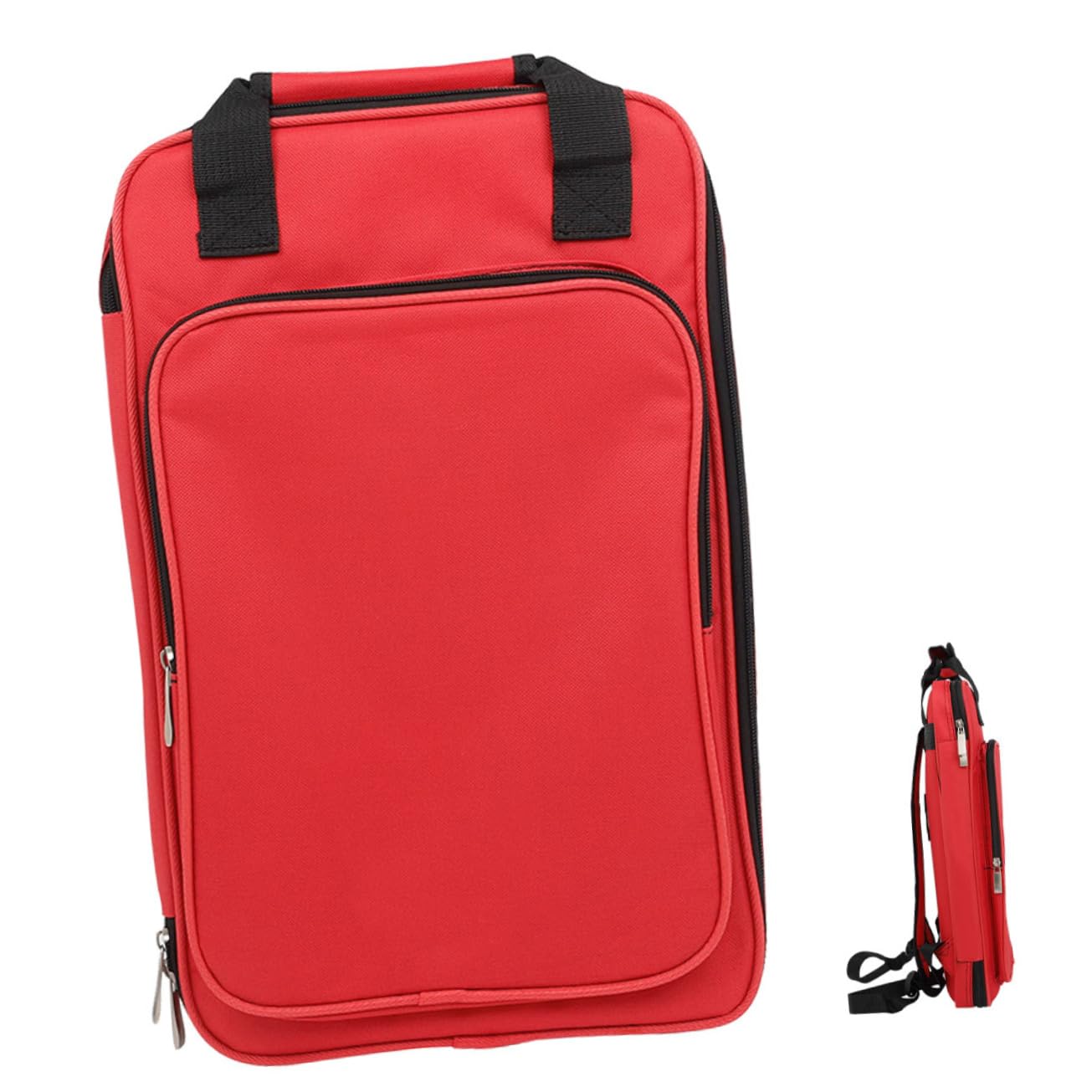 Levemolo Drumstick Storage Pouch Compact Drum Mallet Holder with Easy Access Zipper Portable Drum Supply Bag for Musicians Spacious Design for Multiple Sticks Mallets Lightweight Oxford