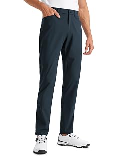 CRZ YOGA All Day Comfy 5-Pocket Golf Pants for Men - 28 30 32 34 Quick Dry Lightweight