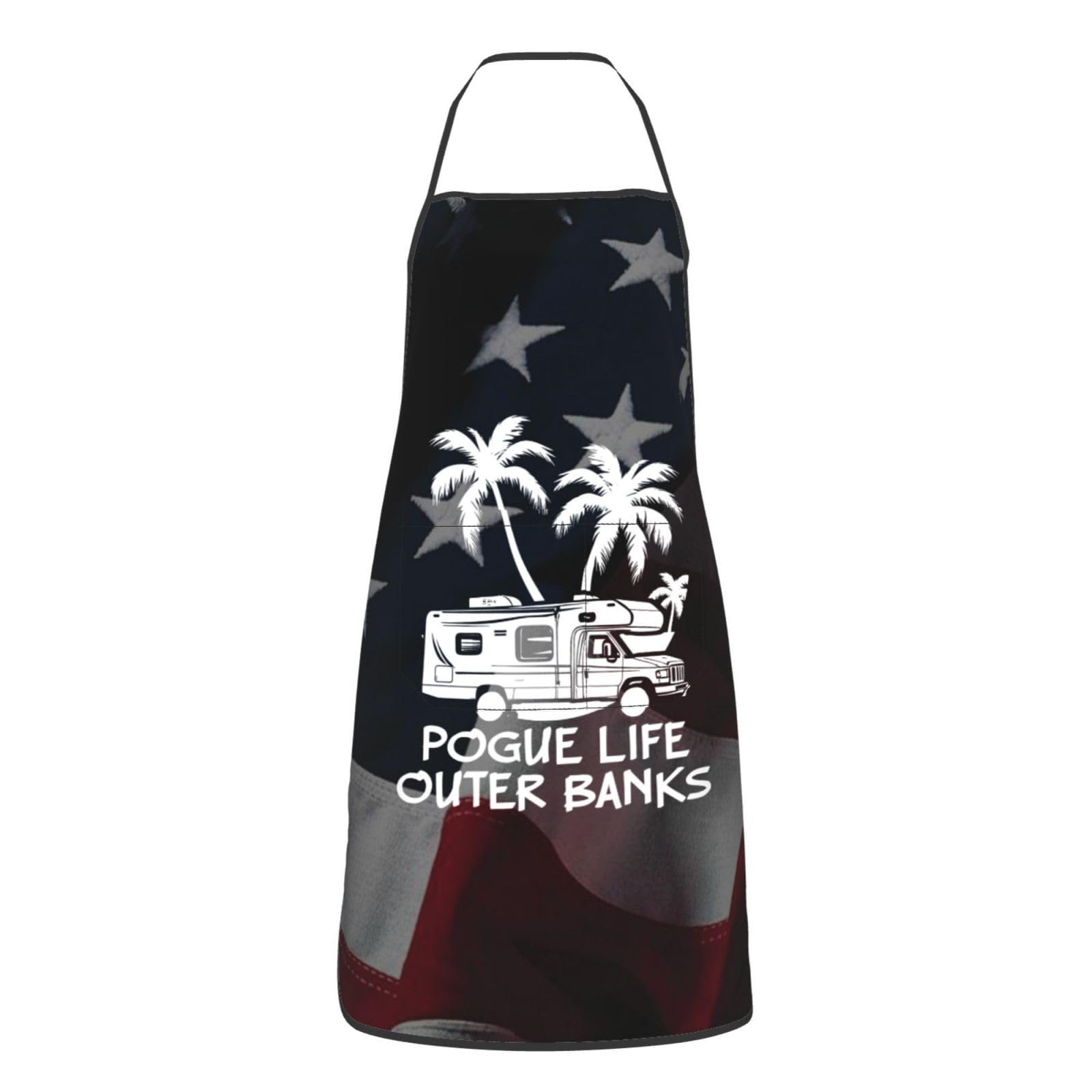 nopicsn Pogue Life Apron for cooking with Pockets Women Men Kitchen Chef Funny Aprons