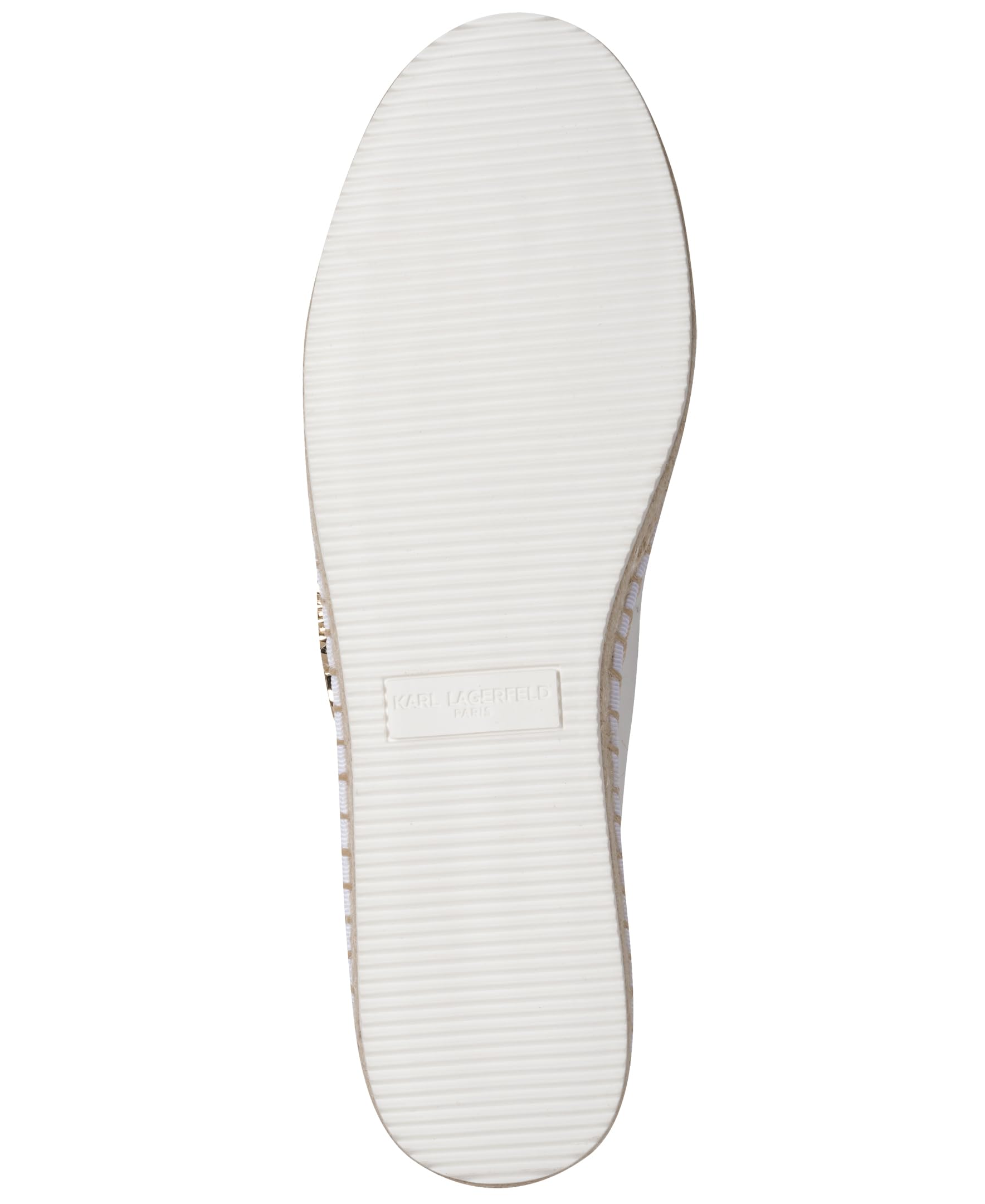 Karl Lagerfeld Women's Michaela Slip On Espadrille Sandal with Pins