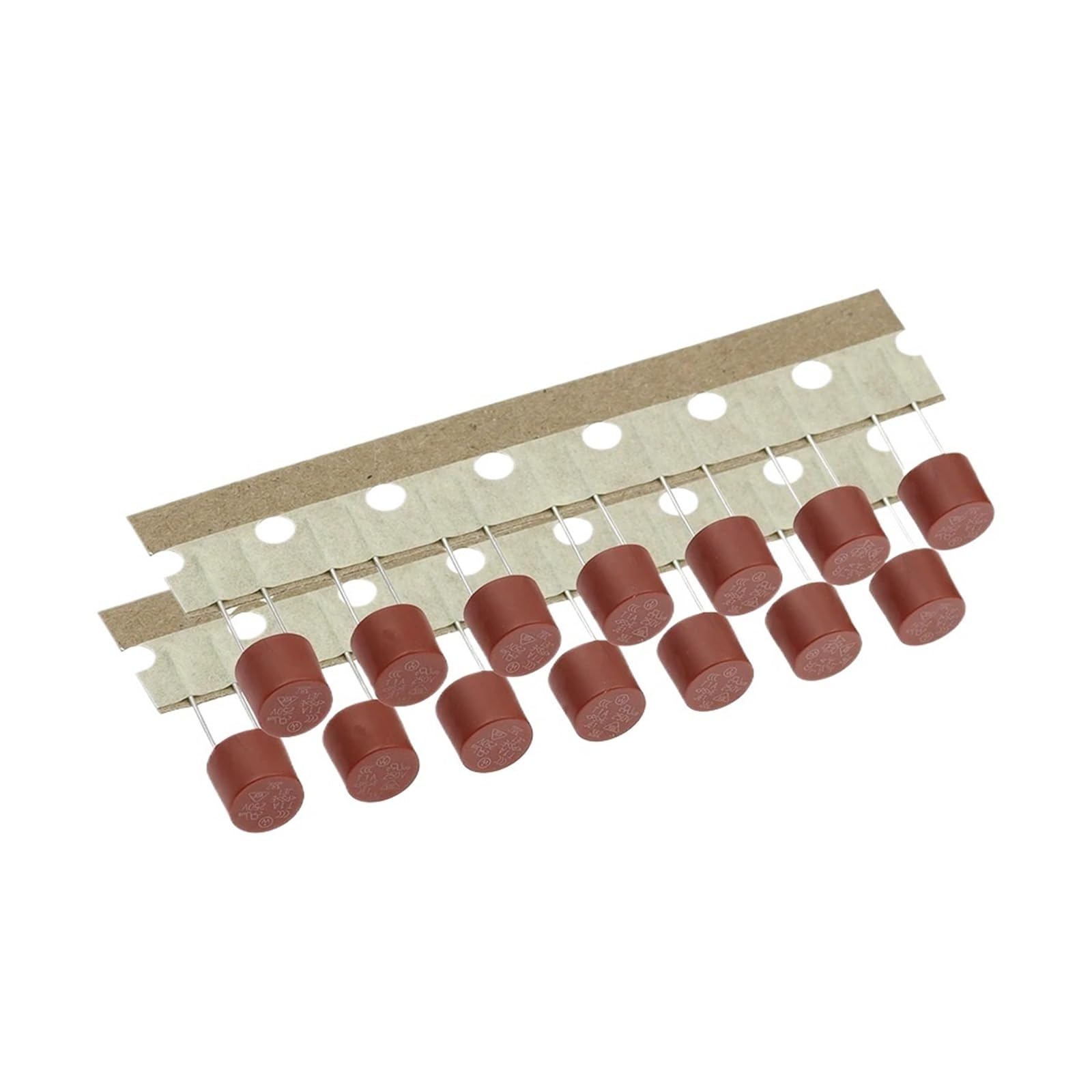 10 sztuk bezpieczników płaskich, 500 mA, 1 A, 2 A, 2,5 A, 3,15 A, 4 A, 5 A, 6,3 A, 8 A, 10 A, 250 V, 382 T2A, płyta zasilająca TV-LCD (T0,25 A)
